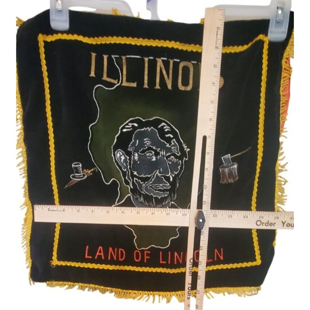 President Lincoln's Pillowcase Historical Library Study Decorative Collectables - Picture 2 of 6